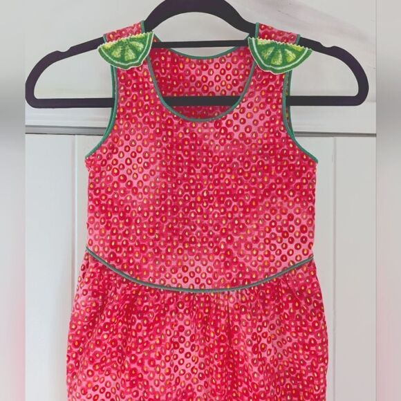 VTG Watermelon Girl's Overall Summer Whimsical Garden Playtime Tropical 6 - Picture 2 of 9